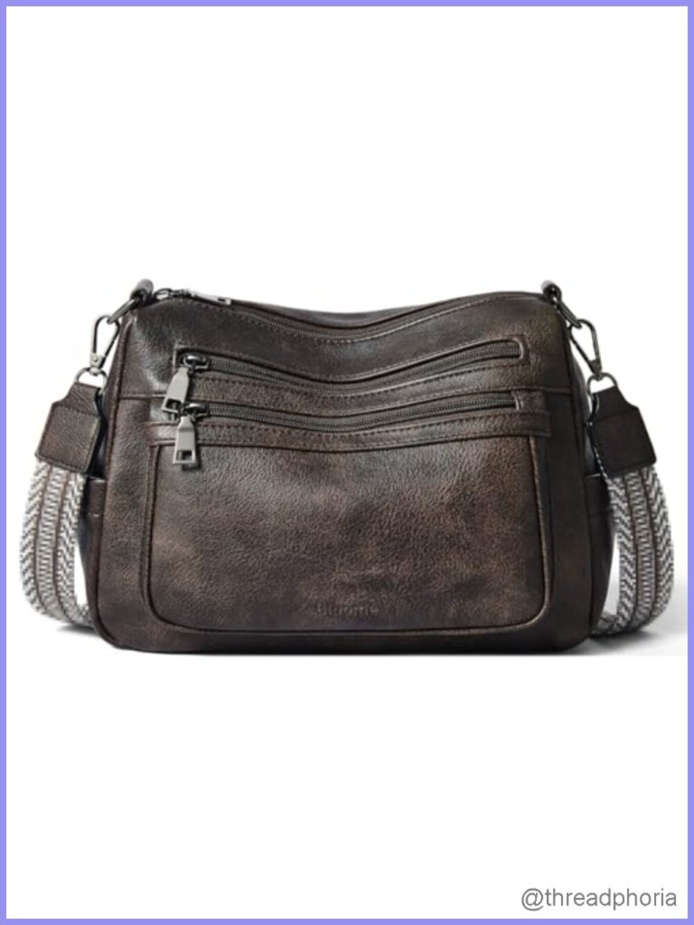Faux Leather Crossbody Bag Women Lightweight Shoulder Handbag